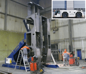 Efficient and ergonomic welding of heavy-duty vehicles, aircraft pusher